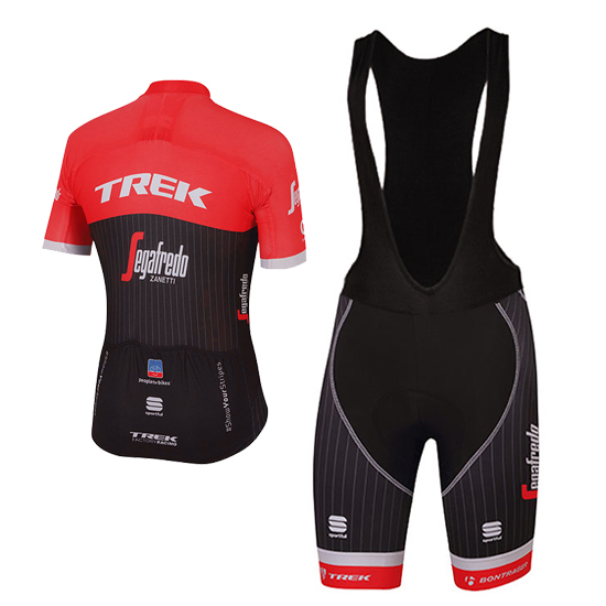 Abbigliamento Trek Segafredo 2017 Manica Corta e Pantaloncino Con Bretelle nero e rosso - Clicca l'immagine per chiudere